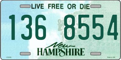 NH license plate 1368554