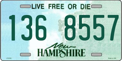 NH license plate 1368557