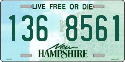 NH license plate 1368561