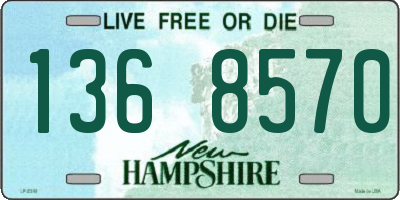 NH license plate 1368570