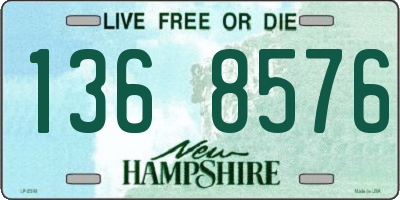 NH license plate 1368576