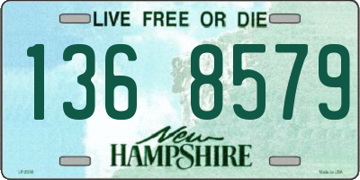 NH license plate 1368579