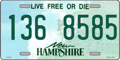 NH license plate 1368585
