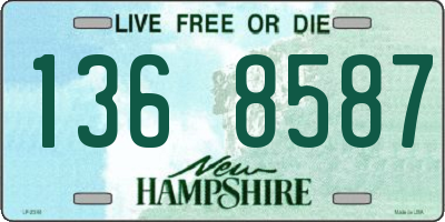 NH license plate 1368587