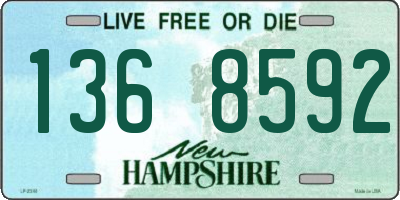 NH license plate 1368592