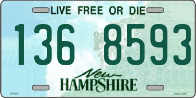 NH license plate 1368593