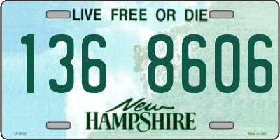NH license plate 1368606