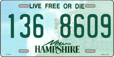 NH license plate 1368609