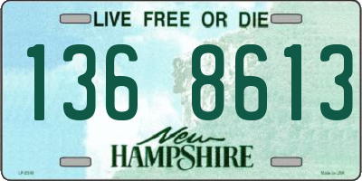 NH license plate 1368613