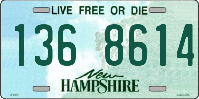 NH license plate 1368614
