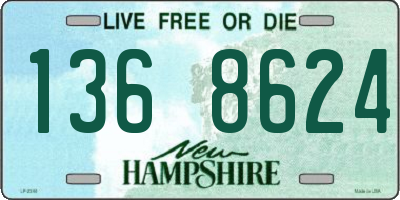 NH license plate 1368624