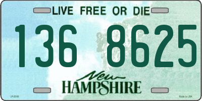 NH license plate 1368625