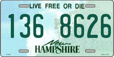 NH license plate 1368626