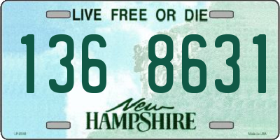 NH license plate 1368631