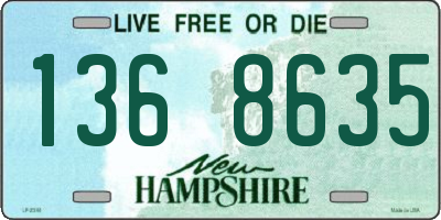NH license plate 1368635