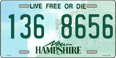 NH license plate 1368656