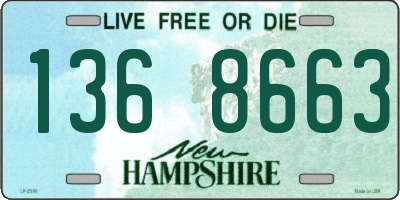NH license plate 1368663