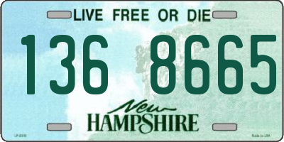 NH license plate 1368665