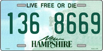 NH license plate 1368669