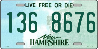 NH license plate 1368676