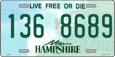 NH license plate 1368689