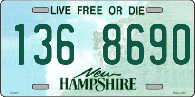NH license plate 1368690