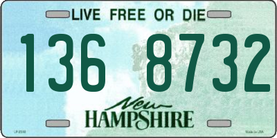 NH license plate 1368732