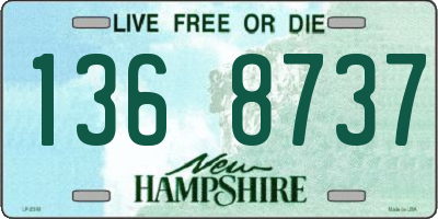 NH license plate 1368737