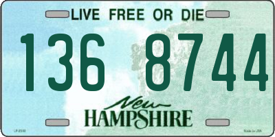 NH license plate 1368744