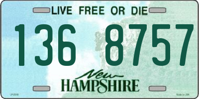 NH license plate 1368757
