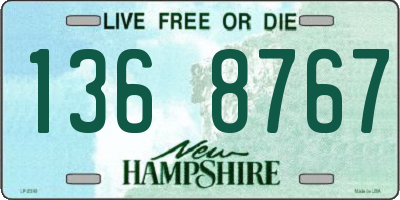 NH license plate 1368767