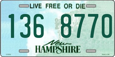 NH license plate 1368770