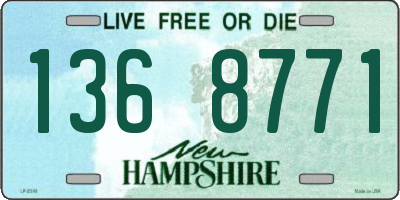 NH license plate 1368771