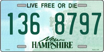 NH license plate 1368797