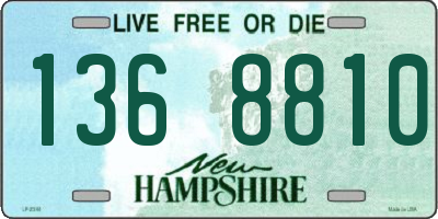 NH license plate 1368810