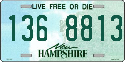 NH license plate 1368813