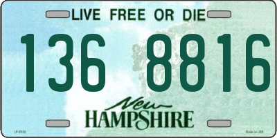 NH license plate 1368816