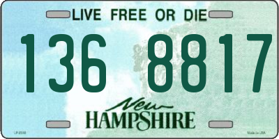 NH license plate 1368817