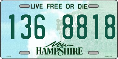 NH license plate 1368818
