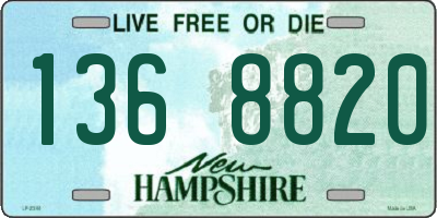 NH license plate 1368820