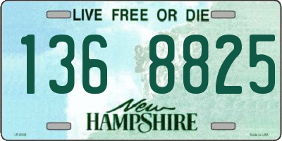 NH license plate 1368825