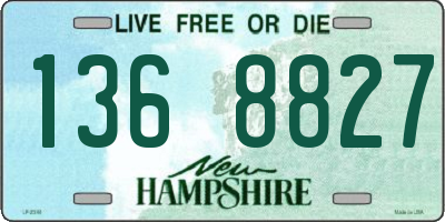 NH license plate 1368827