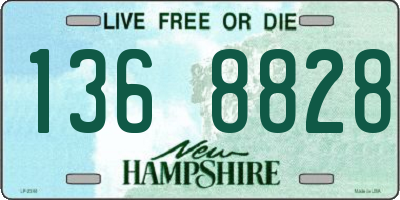 NH license plate 1368828