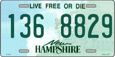 NH license plate 1368829