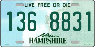 NH license plate 1368831