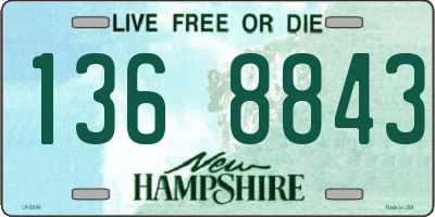NH license plate 1368843
