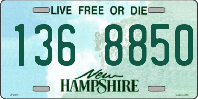 NH license plate 1368850