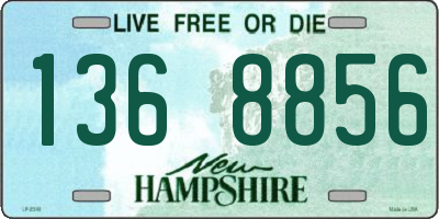 NH license plate 1368856