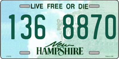 NH license plate 1368870