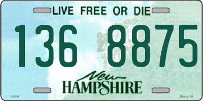 NH license plate 1368875